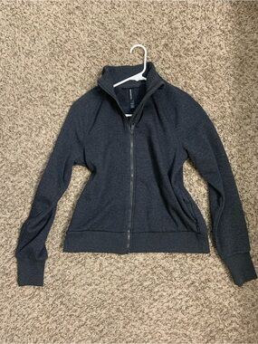 Mondetta Women's Dark Gray Full-Zip Jacket